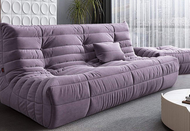 Компактный диван ДеФранс из антивандальной ткани, бескаркасный диван повышенного качества